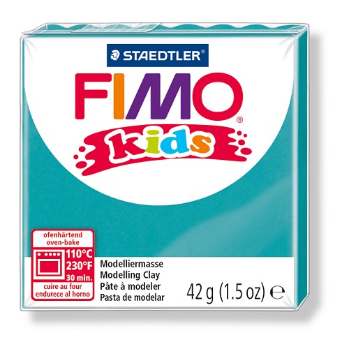 Fimo kids boetseerklei 42 g turkoois Fimo kids boetseerklei 42 g turkoois