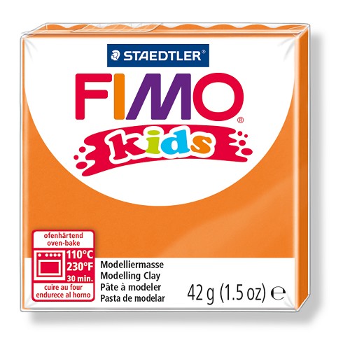 Fimo kids boetseerklei 42 g oranje Fimo kids boetseerklei 42 g oranje