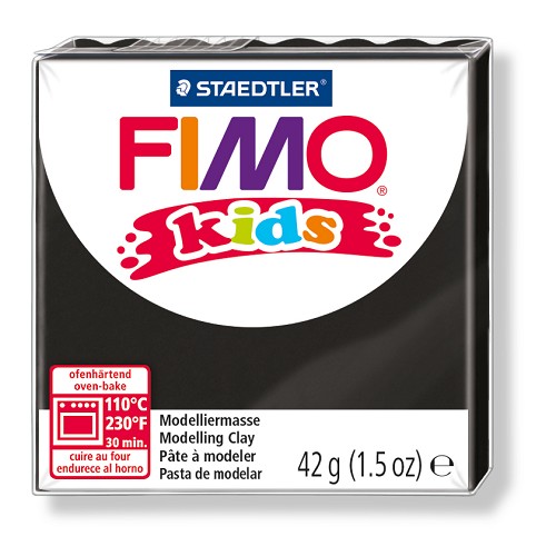 Fimo kids boetseerklei 42 g zwart Fimo kids boetseerklei 42 g zwart