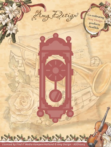Die - Amy Design - Vintage Christmas Collection Die - Old-Fasioned Clock Die - Amy Design - Vintage Christmas Collection Die - Old-Fasioned Clock