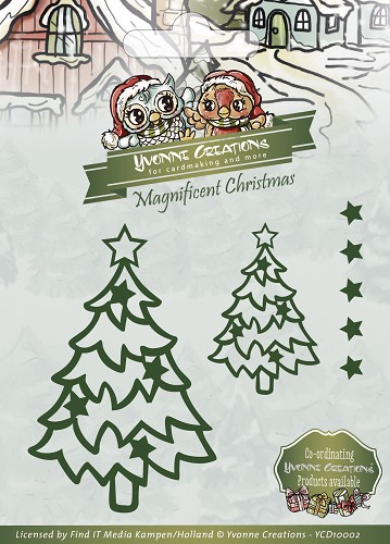 Die - Yvonne Creations - Magnificent Christmas - Christmas star tree Die - Yvonne Creations - Magnificent Christmas - Christmas star tree