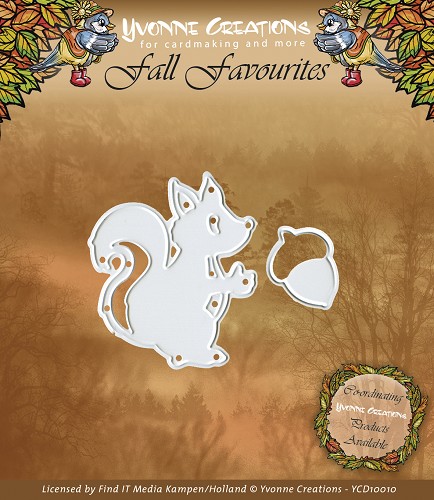 Die - Yvonne Creations - Fall Favourites - Squirrel Die - Yvonne Creations - Fall Favourites - Squirrel