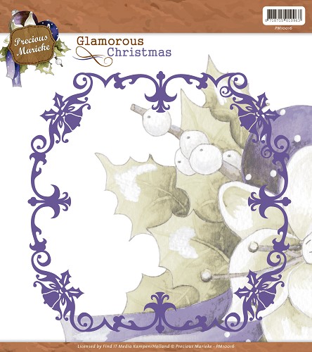 Die - Precious Marieke - Glamorous Christmas - Christmas Frame Die - Precious Marieke - Glamorous Christmas - Christmas Frame