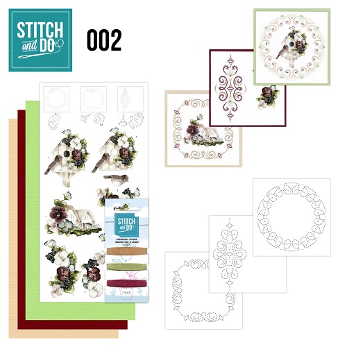 Stitch and Do 2 - Vogelhuisje Stitch and Do 2 - Vogelhuisje