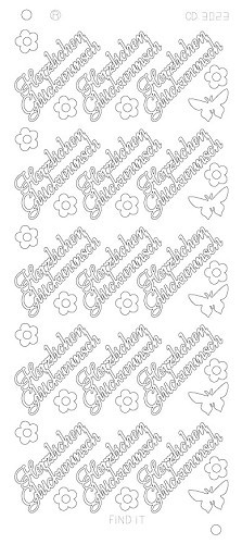 Herzlichen Gluckwunsch Platinum - Goud Herzlichen Gluckwunsch Platinum - Goud