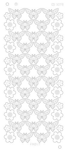 Flowers Butterflies Platinum - Goud