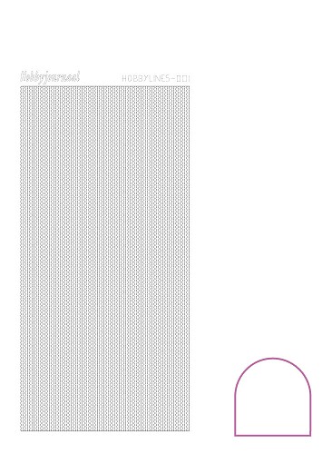 Hobbylines sticker - Adhesive White Hobbylines sticker - Adhesive White
