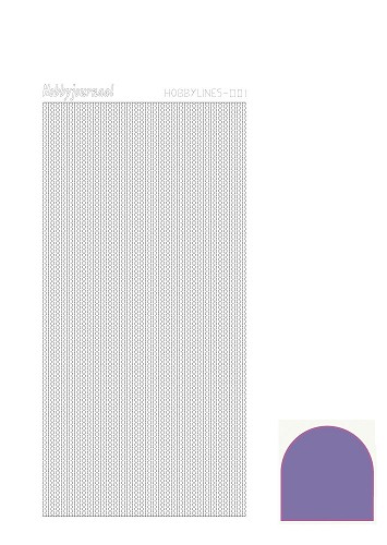 Hobbylines sticker - Mirror Purple Hobbylines sticker - Mirror Purple