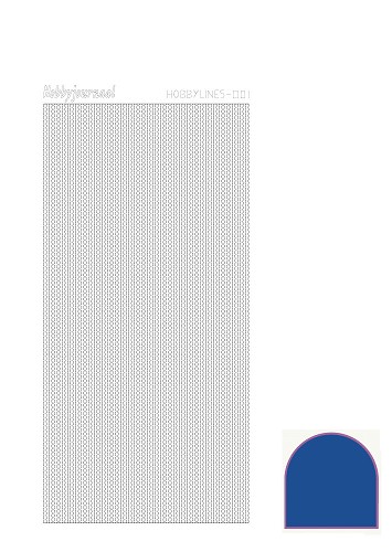 Hobbylines sticker - Mirror Blue Hobbylines sticker - Mirror Blue