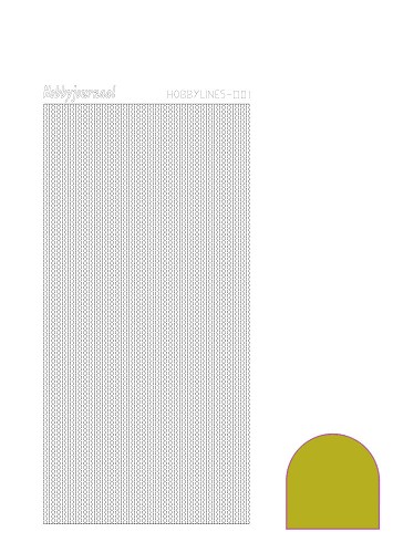 Hobbylines sticker - Mirror Yellow Hobbylines sticker - Mirror Yellow