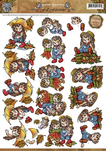 Egeltjes - Fall Favourites 3D-Knipvel Yvonne Creations