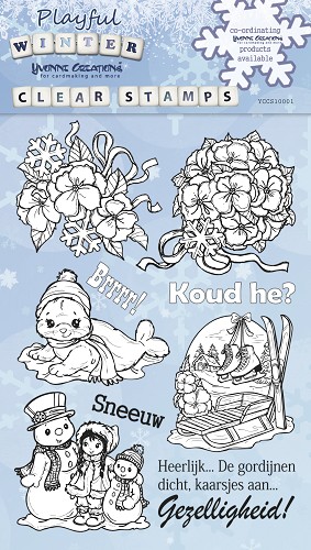 Playfull Winter - Clear Stamp - Yvonne Creations Playfull Winter - Clear Stamp - Yvonne Creations