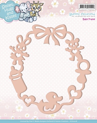Die - Yvonne Creations - Smiles, Hugs and Kisses - Baby Frame Die - Yvonne Creations - Smiles, Hugs and Kisses - Baby Frame