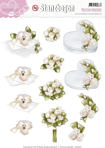 Nr. 1 Romance 3D-Uitdrukvel Push-Out Precious Marieke Nr. 1 Romance 3D-Uitdrukvel Push-Out Precious Marieke