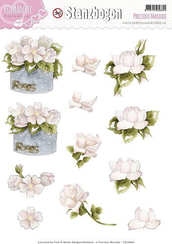 Nr. 3 Romance 3D-Uitdrukvel Push-Out Precious Marieke Nr. 3 Romance 3D-Uitdrukvel Push-Out Precious Marieke