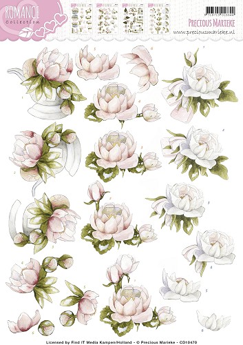 Peony Romance 3D-Knipvel Precious Marieke Peony Romance 3D-Knipvel Precious Marieke