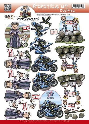 Groetjes uit... Drenthe 3D-Knipvel Yvonne Creations