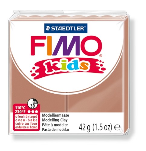 Fimo kids boetseerklei 42 g licht bruin Fimo kids boetseerklei 42 g licht bruin