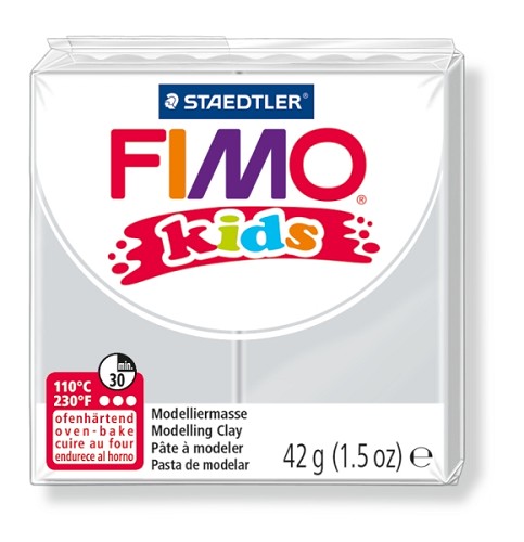 Fimo kids boetseerklei 42 g licht grijs Fimo kids boetseerklei 42 g licht grijs