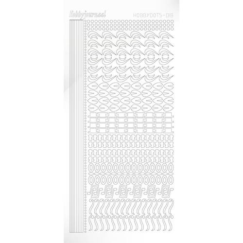 Hobbydots sticker - Adhesive White Hobbydots sticker - Adhesive White