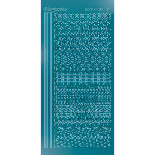 Hobbydots sticker - Mirror Turquoise Hobbydots sticker - Mirror Turquoise