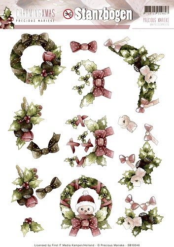 Nr. 1 Charming Xmas 3D-Uitdrukvel Push-Out Precious Marieke Nr. 1 Charming Xmas 3D-Uitdrukvel Push-Out Precious Marieke