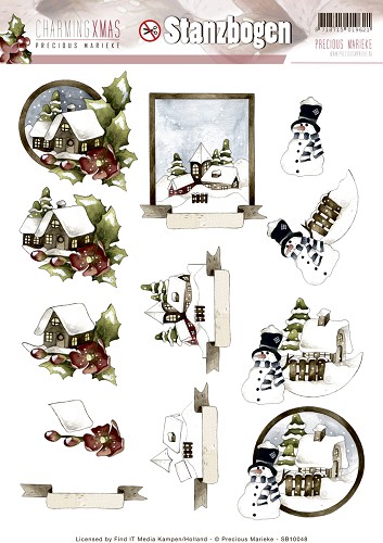 Nr. 3 Charming Xmas 3D-Uitdrukvel Push-Out Precious Marieke Nr. 3 Charming Xmas 3D-Uitdrukvel Push-Out Precious Marieke