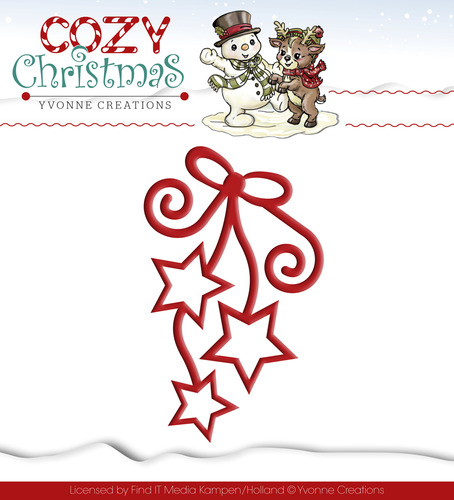 Hanging Stars - Cozy Christmas - Snijmal - Yvonne Creations Hanging Stars - Cozy Christmas - Snijmal - Yvonne Creations