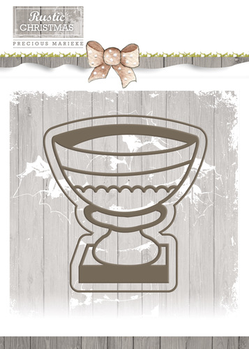 Die - Precious Marieke - Rustic Christmas - Stone Vase Die - Precious Marieke - Rustic Christmas - Stone Vase