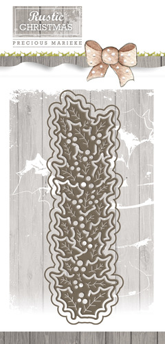 Die - Precious Marieke - Rustic Christmas - Holly Die - Precious Marieke - Rustic Christmas - Holly