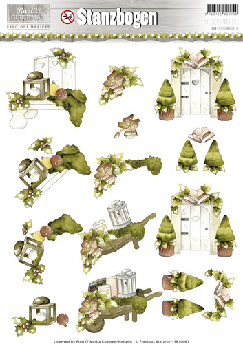 Nr. 3 Rustic Christmas 3D-Uitdrukvel Push-Out Precious Marieke Nr. 3 Rustic Christmas 3D-Uitdrukvel Push-Out Precious Marieke