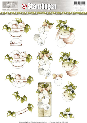 Nr. 4 Rustic Christmas 3D-Uitdrukvel Push-Out Precious Marieke Nr. 4 Rustic Christmas 3D-Uitdrukvel Push-Out Precious Marieke