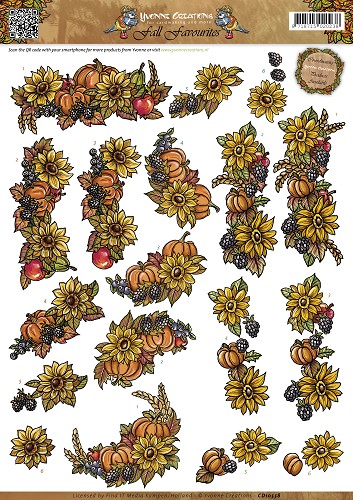 Seasonal Fruit - Fall Favourites 3D-Knipvel Yvonne Creations