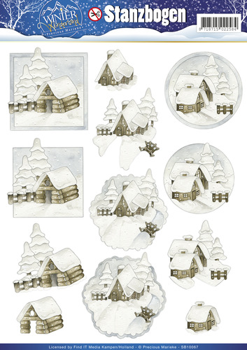 Nr. 2 Winter Wonderland 3D-Uitdrukvel Push-Out Precious Marieke Nr. 2 Winter Wonderland 3D-Uitdrukvel Push-Out Precious Marieke