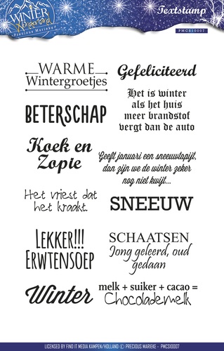 Winter Wonderland - Text Clear Stamp - Precious Marieke Winter Wonderland - Text Clear Stamp - Precious Marieke