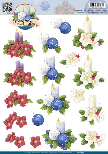 Christmas Candles 3D-Knipvel Jeanine's Art Christmas Candles 3D-Knipvel Jeanine's Art