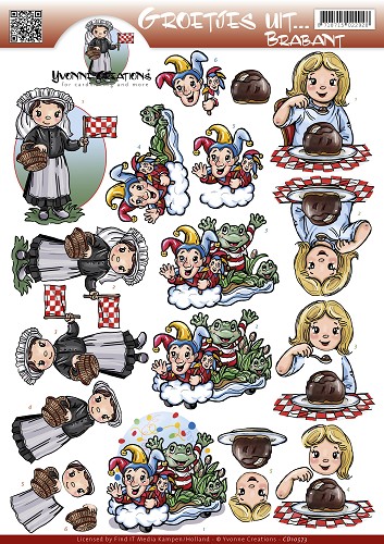 Groetjes uit... Brabant 3D-Knipvel Yvonne Creations