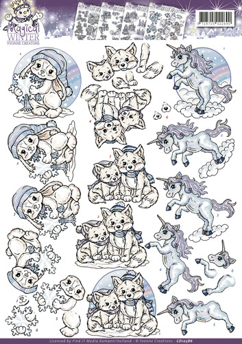 Creatures - Magical winter 3D-Knipvel Yvonne Creations