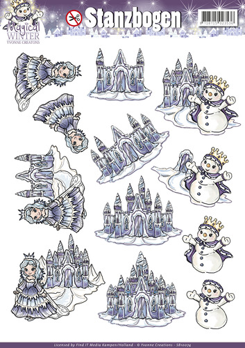 Nr. 4 Magical Winter 3D-Uitdrukvel Push-Out Yvonne Creations Nr. 4 Magical Winter 3D-Uitdrukvel Push-Out Yvonne Creations