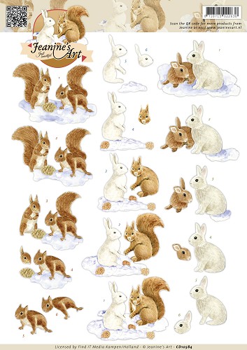 Snow Animals 3D-Knipvel Jeanine's Art Snow Animals 3D-Knipvel Jeanine's Art