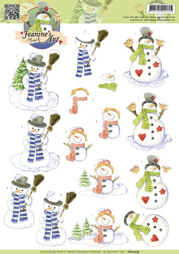 Snowmen 3D-Knipvel Jeanine's Art Snowmen 3D-Knipvel Jeanine's Art