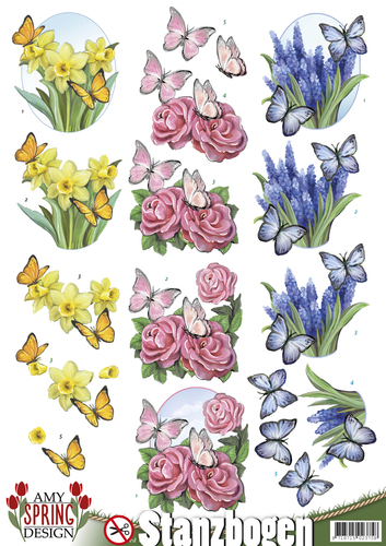 Nr. 3 Spring 3D-Push-Out Amy Design Nr. 3 Spring 3D-Push-Out Amy Design