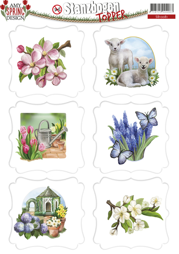 Nr. 5 Topper Spring 3D-Push-Out Amy Design Nr. 5 Topper Spring 3D-Push-Out Amy Design