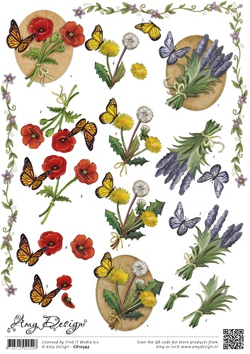 Wild Flower 3D-Knipvel Amy Design Wild Flower 3D-Knipvel Amy Design