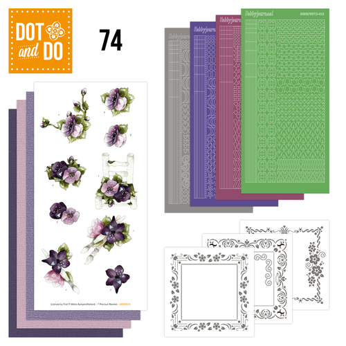 Dot and Do 74 - Purple Flowers Dot and Do 74 - Purple Flowers