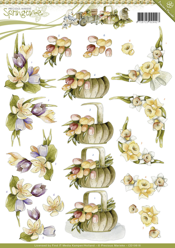 3D Knipvel - Precious Marieke - Springtime - Spring flowers 3D Knipvel - Precious Marieke - Springtime - Spring flowers