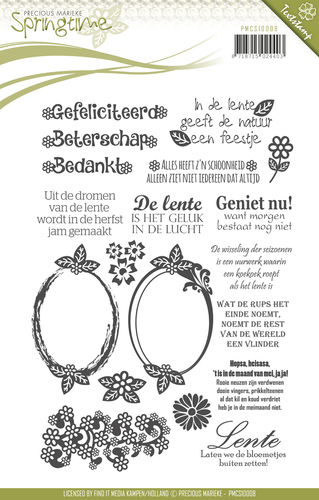 Springtime - Text Clear Stamp - Precious Marieke Springtime - Text Clear Stamp - Precious Marieke