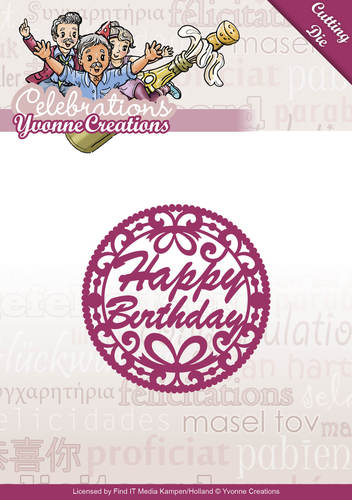 Happy Birthday - Celebrations - Snijmal - Yvonne Creations Happy Birthday - Celebrations - Snijmal - Yvonne Creations