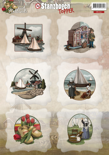 Nr. 1 Topper Oud-Hollands 3D-Push-Out Amy Design Nr. 1 Topper Oud-Hollands 3D-Push-Out Amy Design