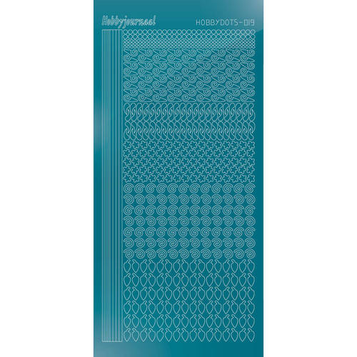 Hobbydots sticker - Mirror Turquoise Hobbydots sticker - Mirror Turquoise